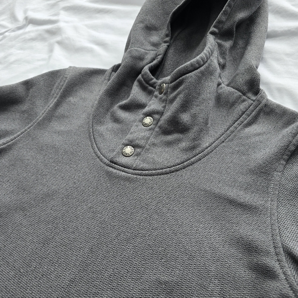 The North Face Gray Snap Button Hooded Pullover Women’s Small